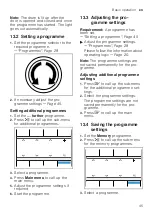 Предварительный просмотр 45 страницы Bosch WAXH8G0LSN User Manual And Installation Instructions