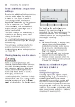 Preview for 42 page of Bosch WAY28791IR Instruction Manual And Installation Instructions