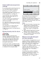 Preview for 27 page of Bosch WAY28849II Instruction Manual And Installation Instructions