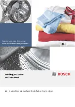 Preview for 1 page of Bosch WAY28891GR Instruction Manual And Installation Instructions