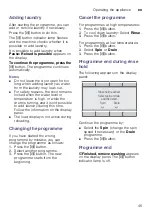 Preview for 45 page of Bosch WAY28892GR Instruction Manual And Installation Instructions