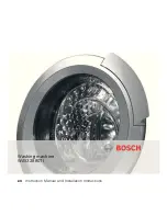 Bosch WAY32880TI Instruction Manual And Installation Instructions preview