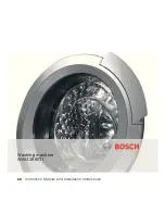 Preview for 1 page of Bosch WAY32880TI Instruction Manual And Installation Instructions