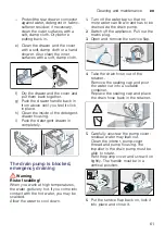 Preview for 61 page of Bosch WAY328H0EU Instruction Manual And Installation Instructions