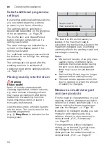 Preview for 44 page of Bosch WAYH2899SN Instruction Manual And Installation Instructions