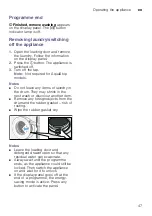 Preview for 47 page of Bosch WAYH2899SN Instruction Manual And Installation Instructions