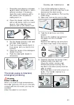 Preview for 61 page of Bosch WAYH2899SN Instruction Manual And Installation Instructions