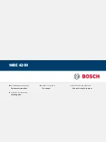 Bosch WBE 4200 Repair Instructions предпросмотр