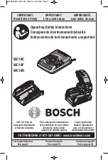 Bosch WC18C Operating/Safety Instructions Manual предпросмотр