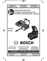Предварительный просмотр 1 страницы Bosch WC18CV Operating/Safety Instructions