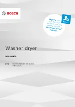 Bosch WDU28561TR User Manual And Installation Instructions preview
