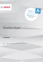 Preview for 1 page of Bosch WDU8H541ES Instruction Manual And Installation Instructions