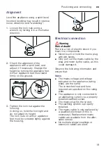 Preview for 19 page of Bosch WDU8H560GR Instruction Manual And Installation Instructions