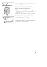 Preview for 47 page of Bosch WFL 1262 Instruction Manual And Installation Instructions