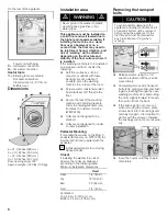 Предварительный просмотр 6 страницы Bosch WFMC6401UC Operating, Care And Installation Instructions Manual