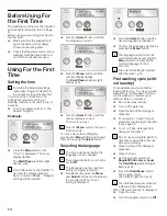 Preview for 14 page of Bosch WFMC6401UC Operating, Care And Installation Instructions Manual