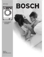 Bosch WFO 2860 Instruction Manual And Installation Instructions preview