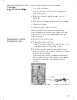 Предварительный просмотр 73 страницы Bosch WFR 3230 Instruction & Installation Manual