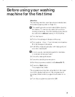 Preview for 9 page of Bosch WFX3268GB Instruction Manual And Installation Instructions