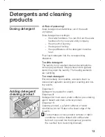 Preview for 13 page of Bosch WFX3268GB Instruction Manual And Installation Instructions