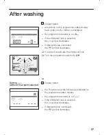 Предварительный просмотр 27 страницы Bosch WFX3268GB Instruction Manual And Installation Instructions