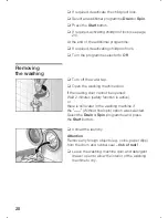 Предварительный просмотр 28 страницы Bosch WFX3268GB Instruction Manual And Installation Instructions