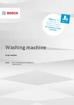 Bosch WGA144XVZA User Manual And Installation Instructiions preview