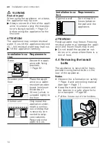 Предварительный просмотр 14 страницы Bosch WGA244BGHK User Manual And Installation Instructions