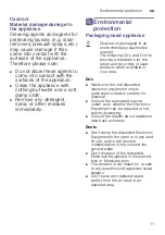 Preview for 11 page of Bosch WGA244U0AU Instruction Manual And Installation Instructions