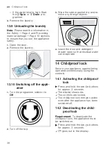 Preview for 38 page of Bosch WGA254AVIN User Manual And Installation Instructions