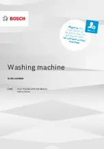 Bosch WGG1440BSN User Manual And Installation Instructions preview