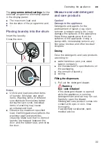 Предварительный просмотр 33 страницы Bosch WGG234E0SG Instruction Manual And Installation Instructions