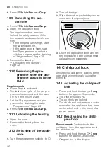 Предварительный просмотр 32 страницы Bosch WGG242AXES User Manual And Installation Instructions