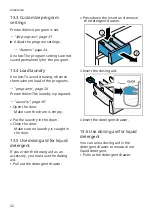 Предварительный просмотр 32 страницы Bosch WGG244020 Instructions For Use And Assembly