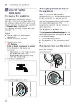 Предварительный просмотр 32 страницы Bosch WGG244A0SG Instruction Manual And Installation Instructions