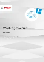 Bosch WGG244MBSN User Manual And Installation Instructiions preview