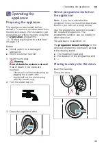 Предварительный просмотр 33 страницы Bosch WGG454A0TH Instruction Manual And Installation Instructions