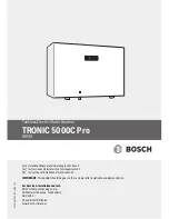 Bosch WH36 Installation Manual And Operating Instructions preview