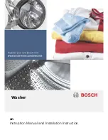 Предварительный просмотр 1 страницы Bosch WIA24201GC Instruction Manual And Installation Instructions