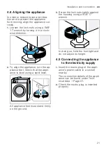 Предварительный просмотр 21 страницы Bosch WIW28301GB User Manual And Installation Instructiions