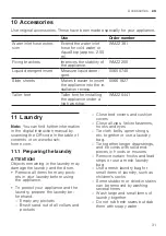 Preview for 31 page of Bosch WIW28302GB User Manual And Installation Instructions