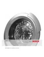 Предварительный просмотр 1 страницы Bosch WKD28540EE Installation And Operating Instructions Manual