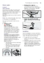 Preview for 17 page of Bosch WLK20260IN Instruction Manual And Installation Instructions