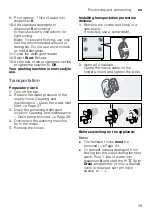 Предварительный просмотр 39 страницы Bosch WLK24261BY Instruction Manual And Installation Instructions