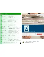 Preview for 8 page of Bosch WLX2447KBY Operating Instructions Manual