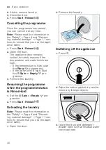 Предварительный просмотр 40 страницы Bosch WM16XKH1EU User Manual And Assembly Instructions