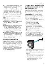 Предварительный просмотр 43 страницы Bosch WM16XKH1EU User Manual And Assembly Instructions