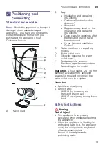 Preview for 13 page of Bosch WN44A2X0HK Instruction Manual And Installation Instructions