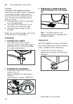 Preview for 18 page of Bosch WN44A2X0HK Instruction Manual And Installation Instructions