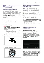 Preview for 35 page of Bosch WN44A2X0HK Instruction Manual And Installation Instructions